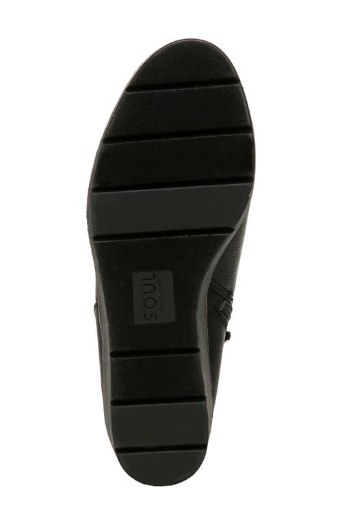 Soul Naturalizer Affirm Wedge Booties In Black Faux Leather