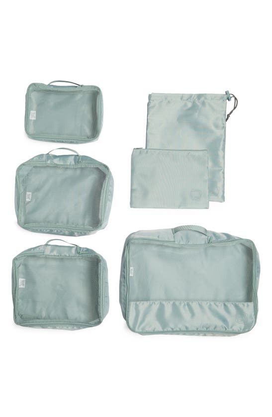 Mytagalongs 6-piece Assorted Packing Cube Set In Seagreen