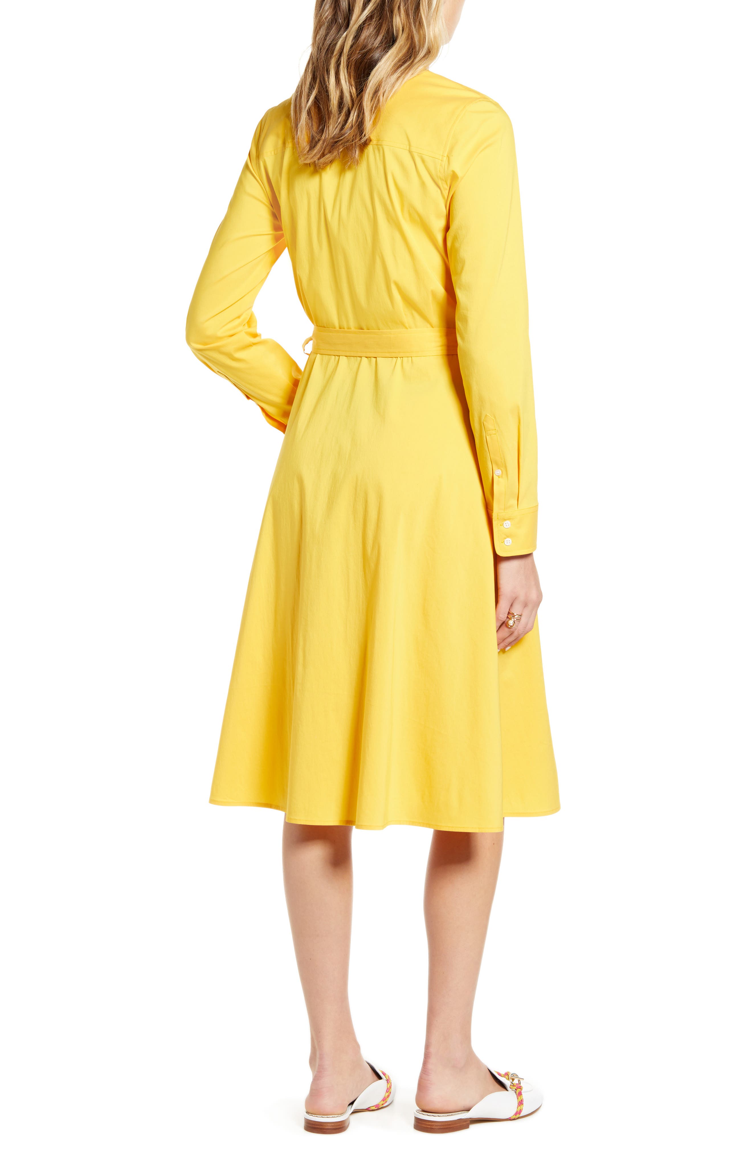 1901 poplin detail dress