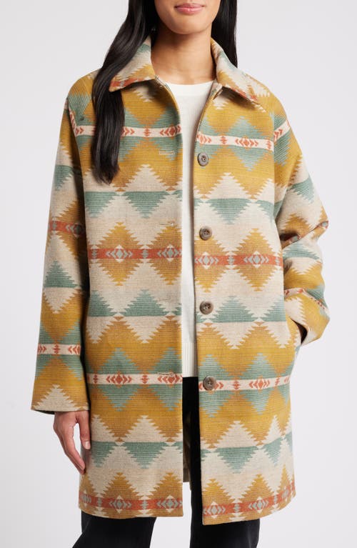 Shop Pendleton Wool Mac Coat In Cape Creek Tan