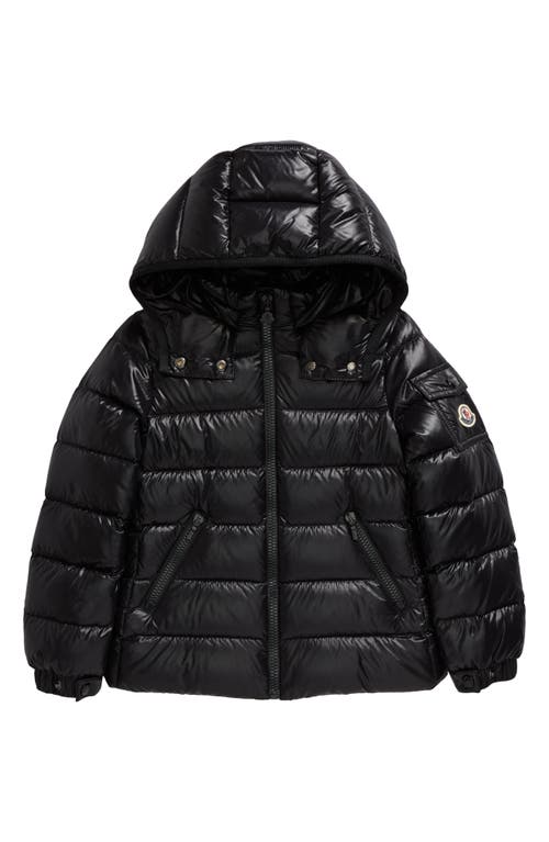 Shop Moncler Kids' Bady Water Resistant Hooded Down Puffer Jacket In Black