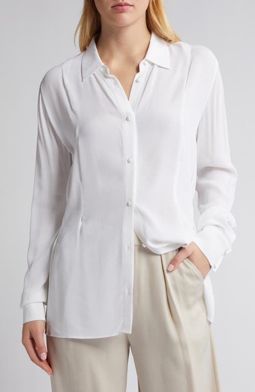 Gisele Button-Up Shirt in Off White