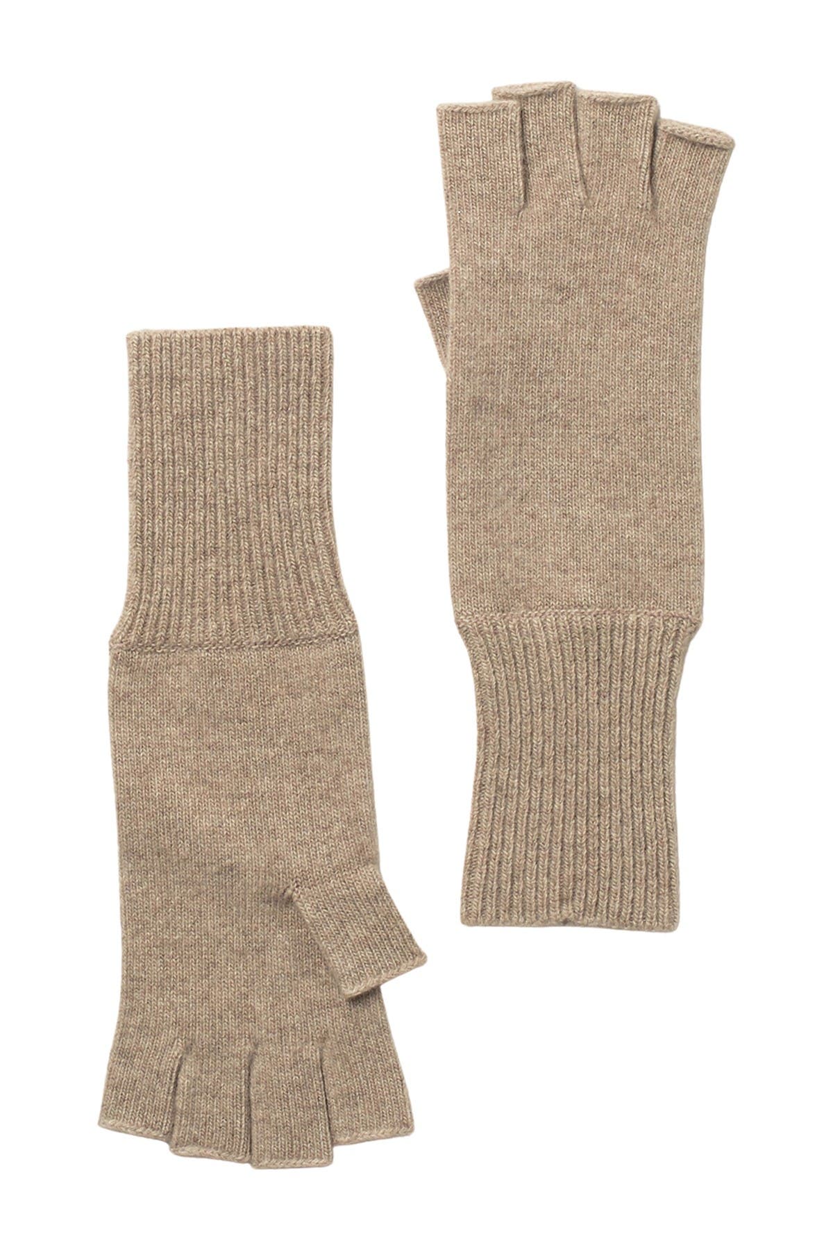 halogen fingerless cashmere gloves