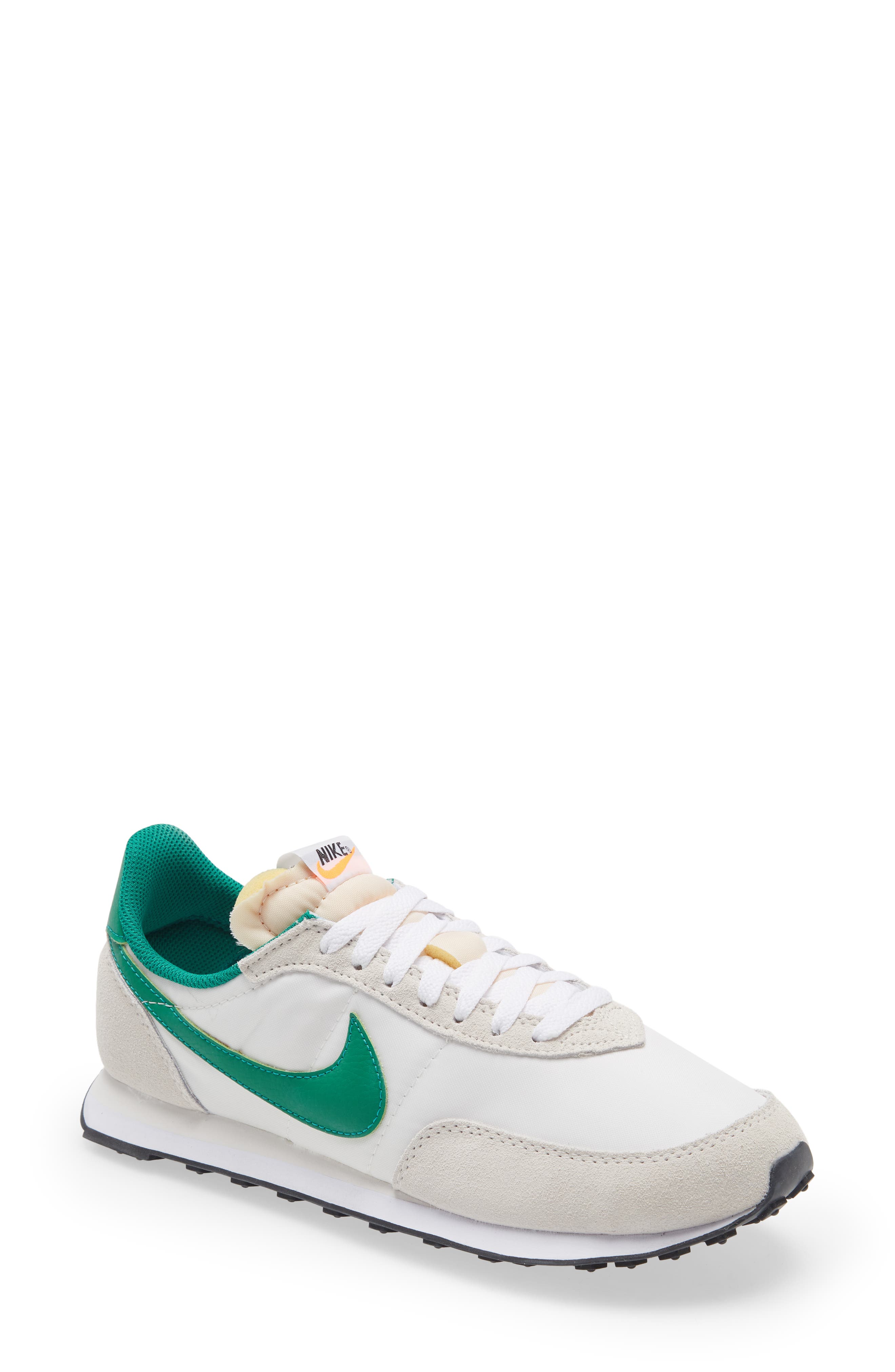 nike shoes green and white