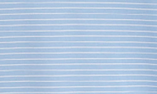 Cutter & Buck Forge Fine Line Stripe Recycled Blend Polo In Atlas/white