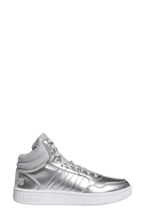 Adidas Originals Adidas Hoops 3.0 Mid Top Sneaker In Ftwr White/grey/grey