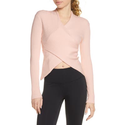 Live The Process V-Wrap Knit Top