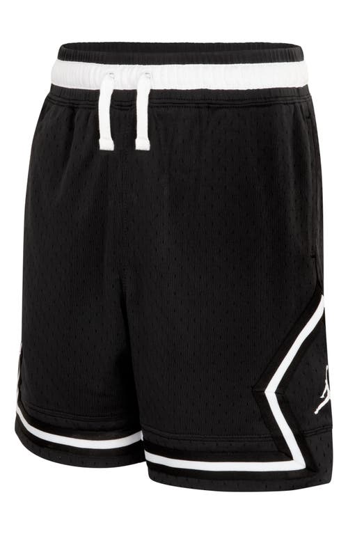 Shop Jordan Kids' Dri-fit Sport Diamond Mesh Basketball Shorts In Black