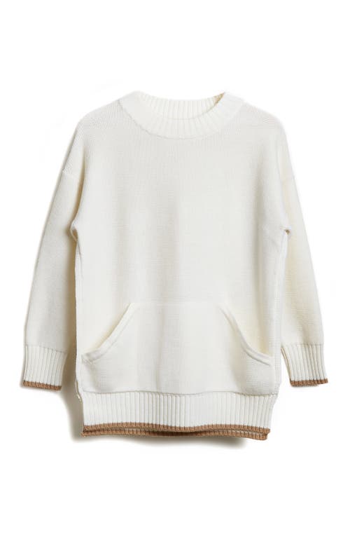 Shop Oyun Cozy Tunic Sweatshirt In Vanilla