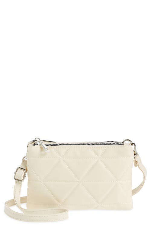 BP. Triangle Quilt Crossbody Bag in Ivory