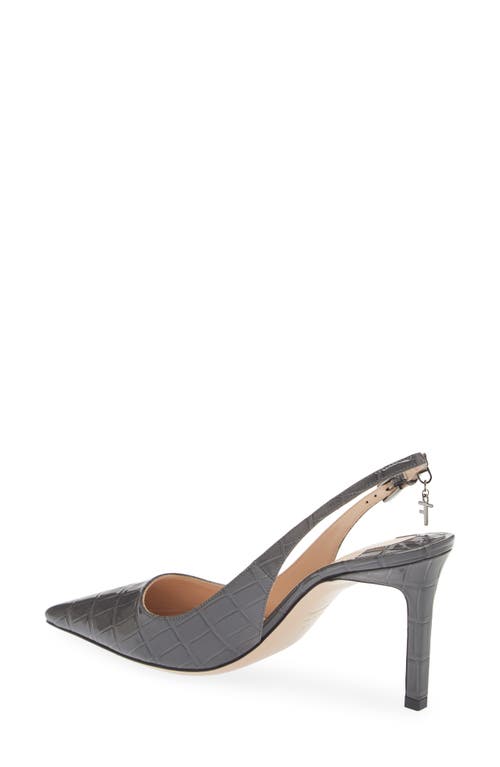 Shop Tom Ford Angelina Pointed Toe Slingback Pump In Iron