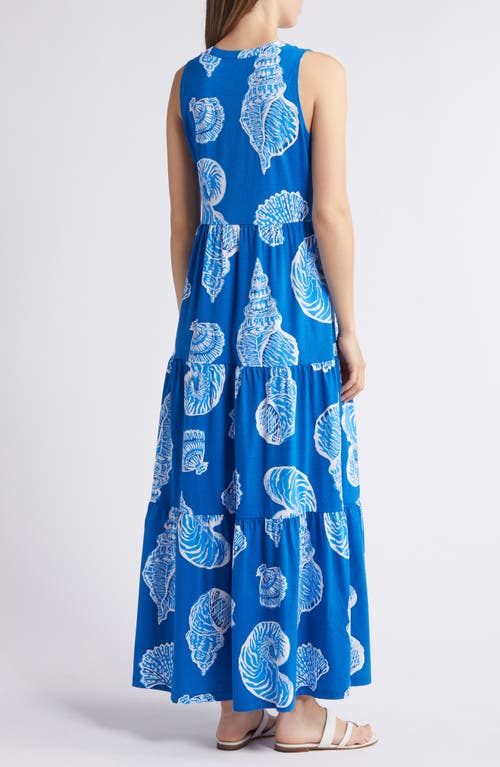 Lilly Pulitzer ® Sydnee Seashell Print Maxi Dress In Barton Blue Oversized