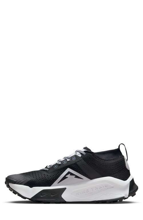 Shop Nike Zoomx Zegama Trail Running Shoe In Black/white