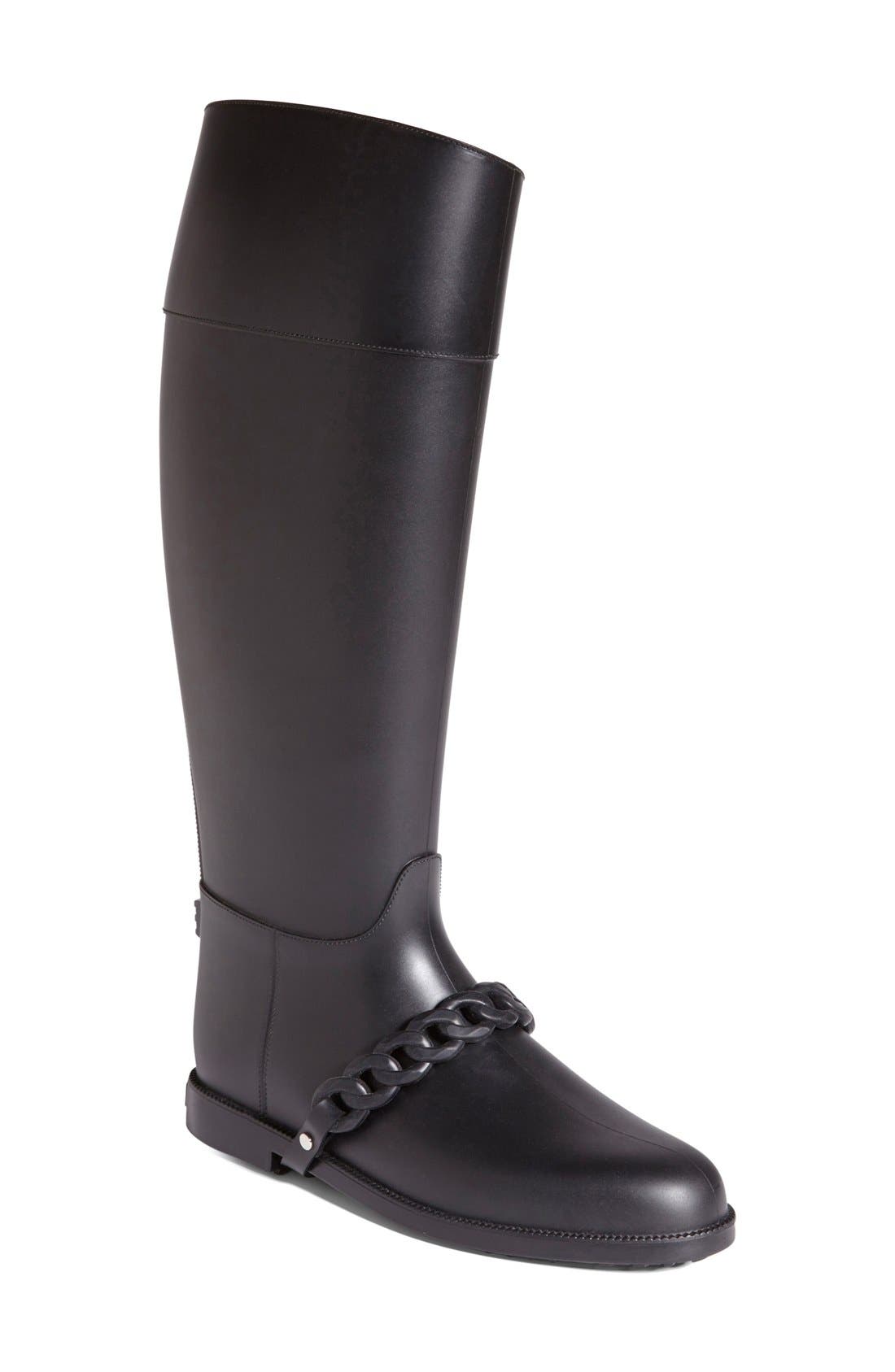 Givenchy 'Eva Chain' Tall Rain Boot 