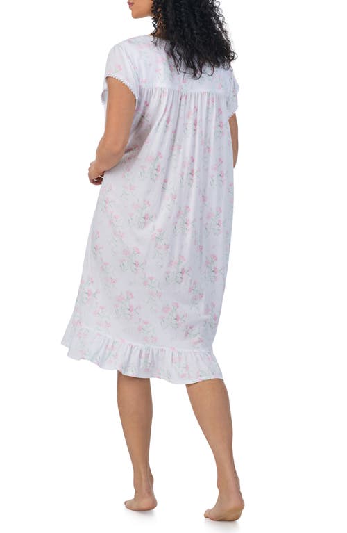 Shop Eileen West Cap Sleeve Waltz Nightgown In Pink Flora