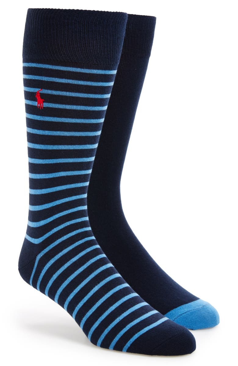 Polo Ralph Lauren 'St. James' Assorted Crew Socks (2-Pack) | Nordstrom