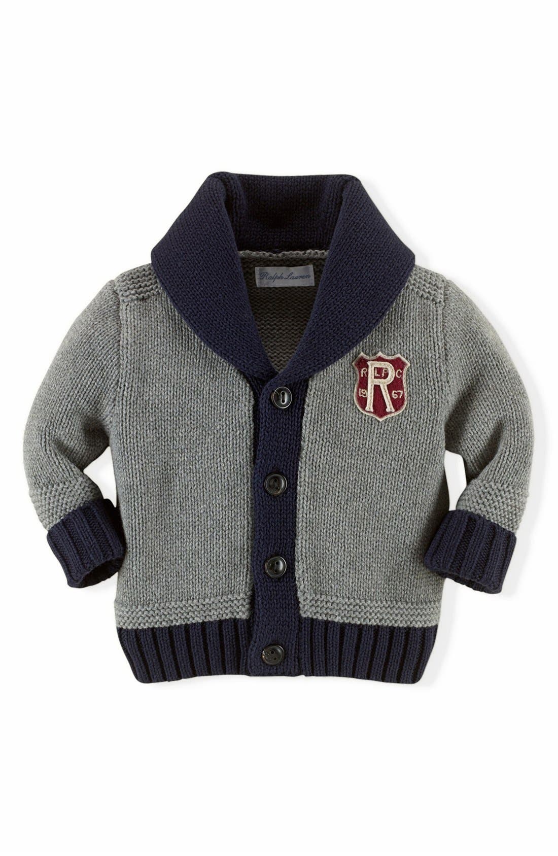 Ralph Lauren Shawl Collar Cardigan (Baby Boys) Nordstrom