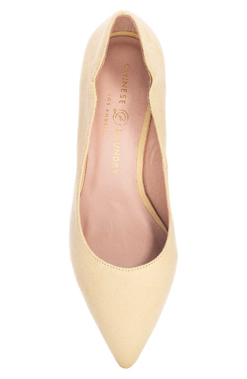 Shop Chinese Laundry Rya Pointed Toe Pump In Yellow