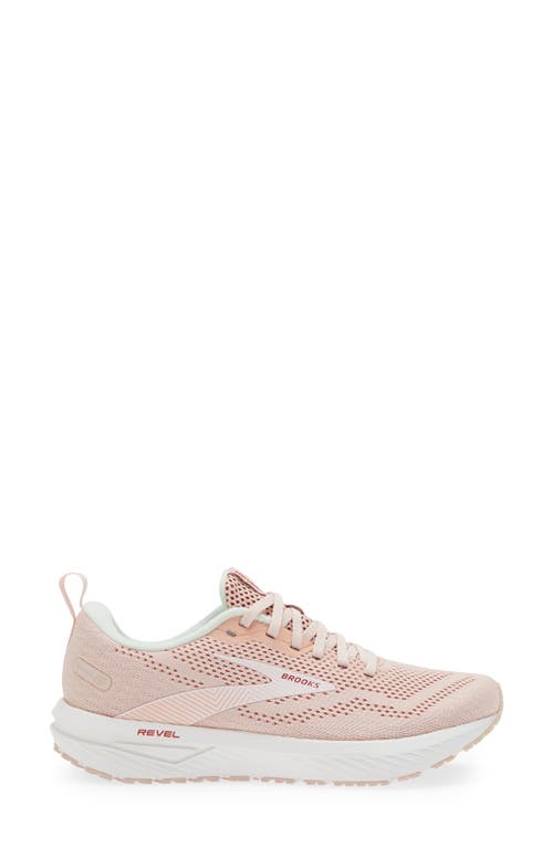 Shop Brooks Revel 6 Running Shoe In Peach Whip/pink