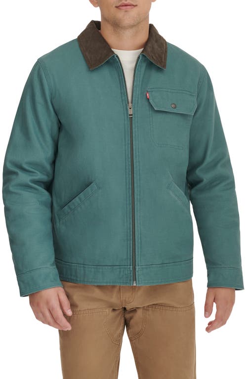 levi's Corduroy Collar Workwear Jacket in Atlantis 