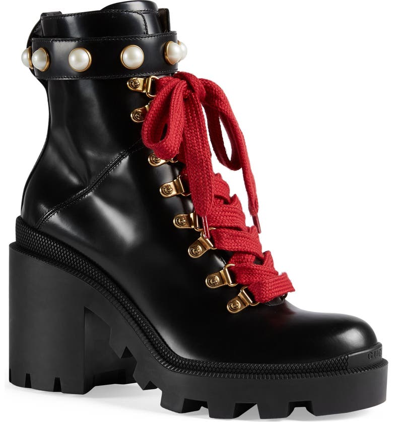 Gucci Imitation Pearl Boot (Women) | Nordstrom
