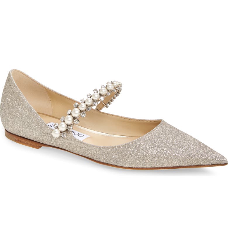 Jimmy Choo Baily Embellished Pointed Toe Flat | Nordstrom