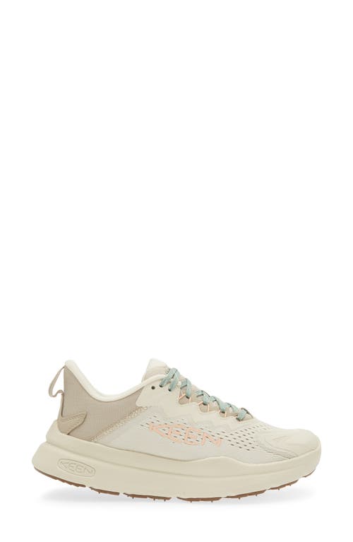 Keen Wk450 Walking Sneaker In Birch/peach Parfait