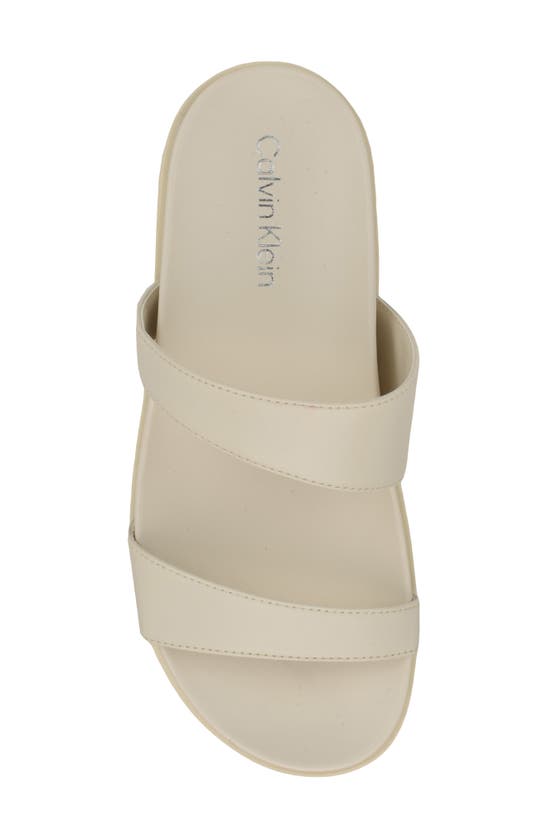 Shop Calvin Klein Explore Slide Sandal In Ivory