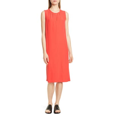 Petite Eileen Fisher Shift Dress, Red