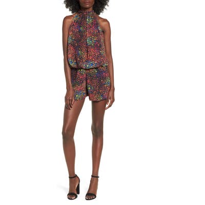 Sentimental Ny Bow Back Blouson Romper, Pink