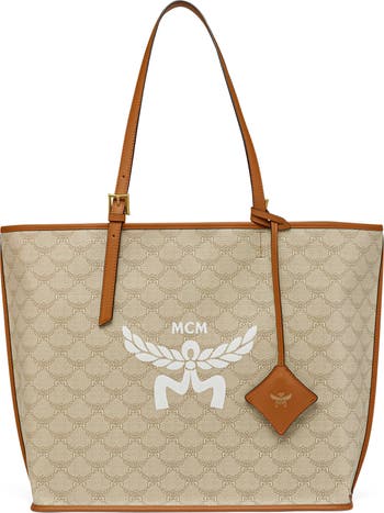 MCM Himmel Lauretos Coated Canvas Shopper Bag | Nordstrom