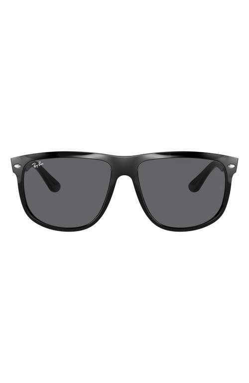 Ray-Ban 56mm Square Sunglasses in Black/Dark Grey at Nordstrom