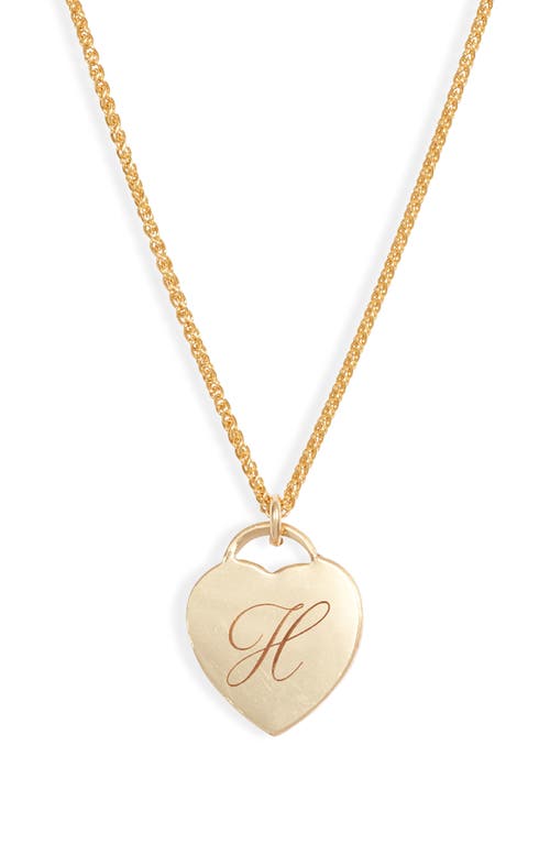 SET & STONES SET & STONES ALICE INITIAL HEART PENDANT NECKLACE