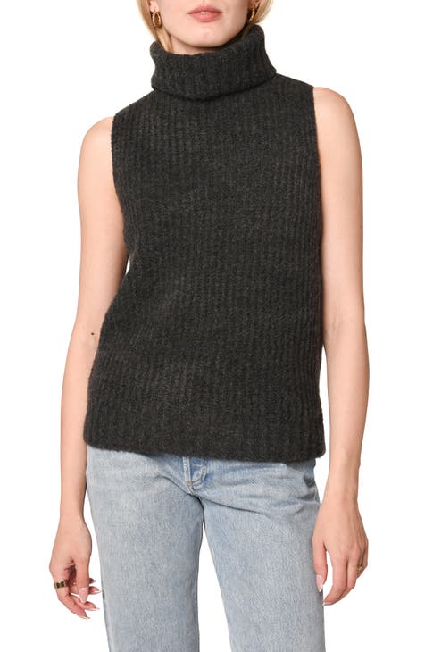 Ailoqing Women's Sweater Vest Crewneck Sleeveless Knitwear Crop