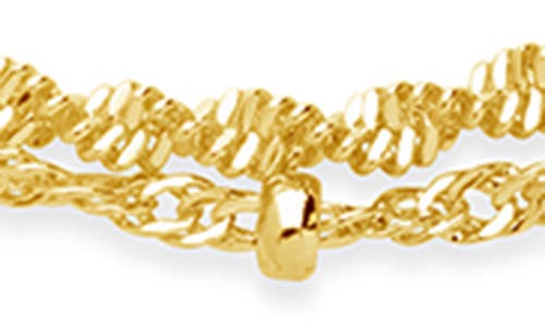 Sterling Forever 14k Plated Kyra Layered Bracelet In Gold