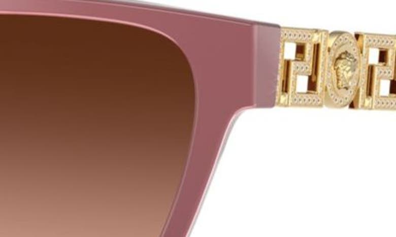 Versace 56mm Gradient Butterfly Sunglasses In Ruby
