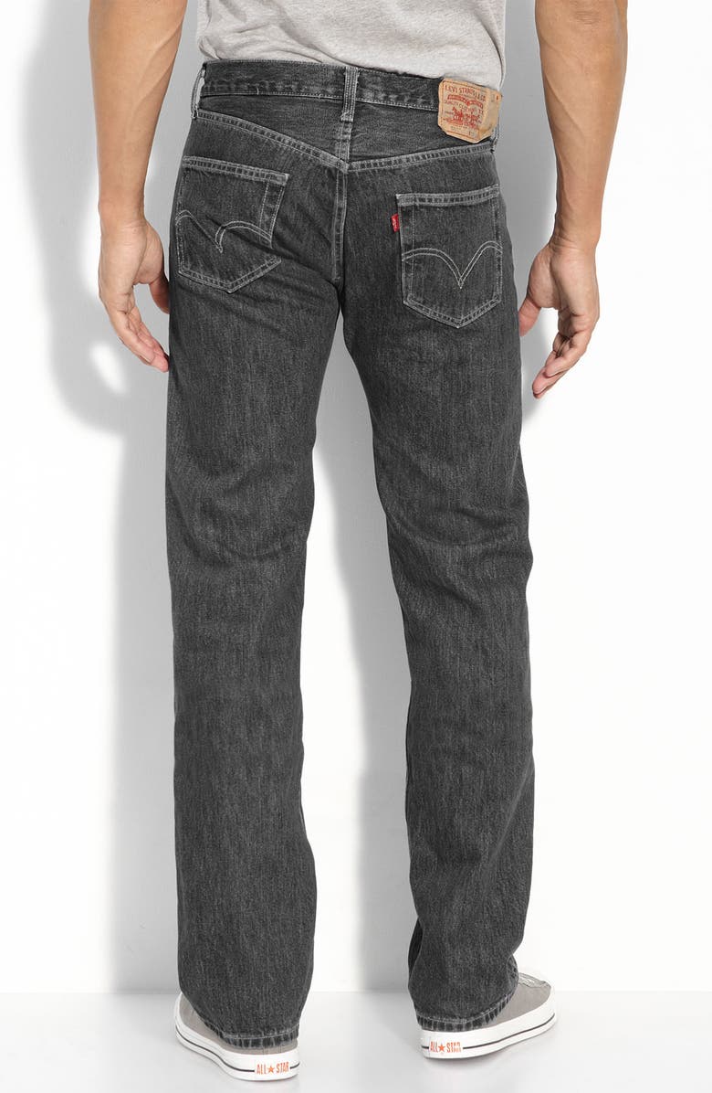 Levi's® Red Tab™ '501' Original Fit Button Fly Jeans (Black) | Nordstrom