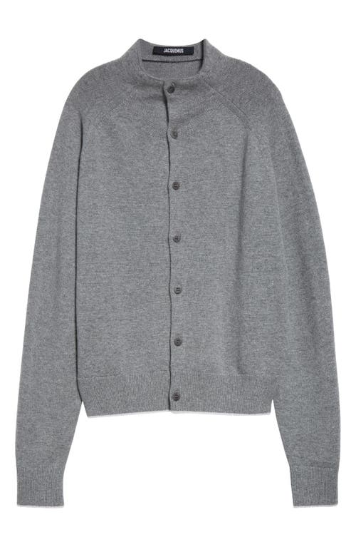 Jacquemus The Pitatto Cashmere Cardigan In Grey