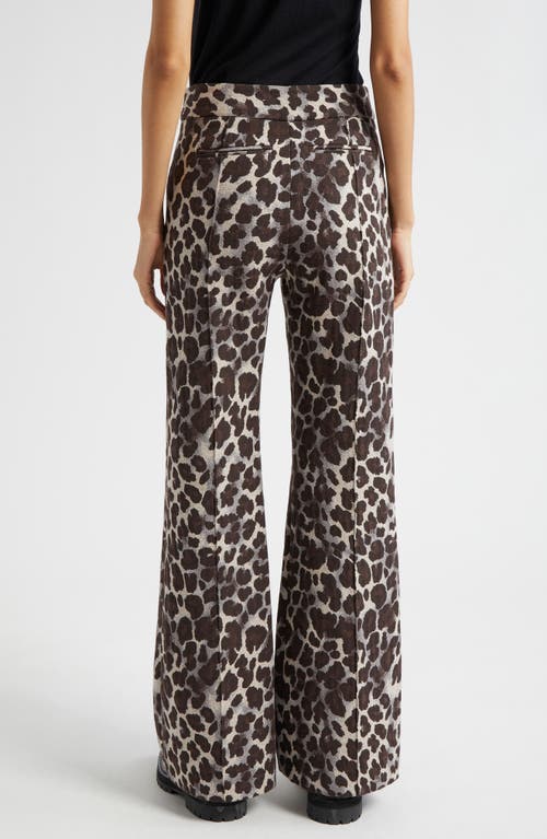 Shop Smythe Leopard Jacquard Pintuck Cotton Blend Pants