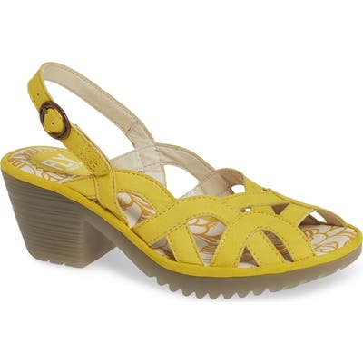 Fly London Weza Sandal - Yellow