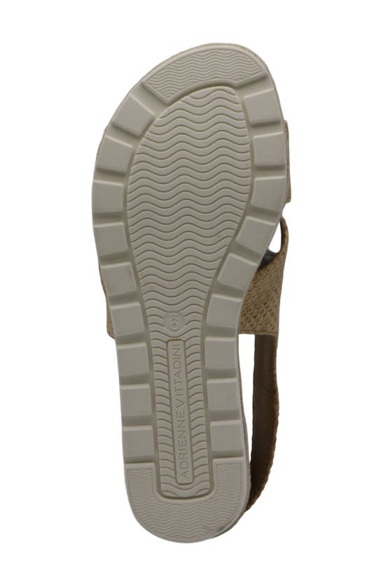 Shop Adrienne Vittadini Carlo Lug Sole Sandal In Natural Linen