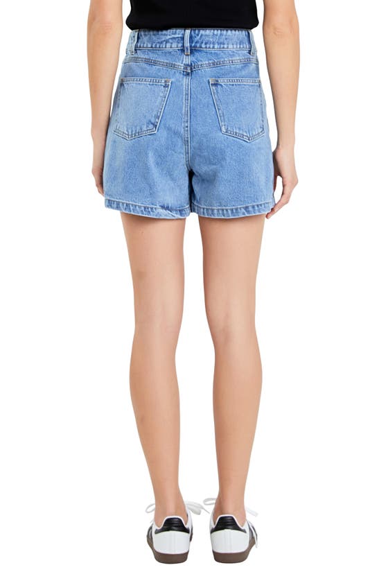 GREY LAB GREY LAB HIGH WAIST BUTTON FRONT DENIM SKORT
