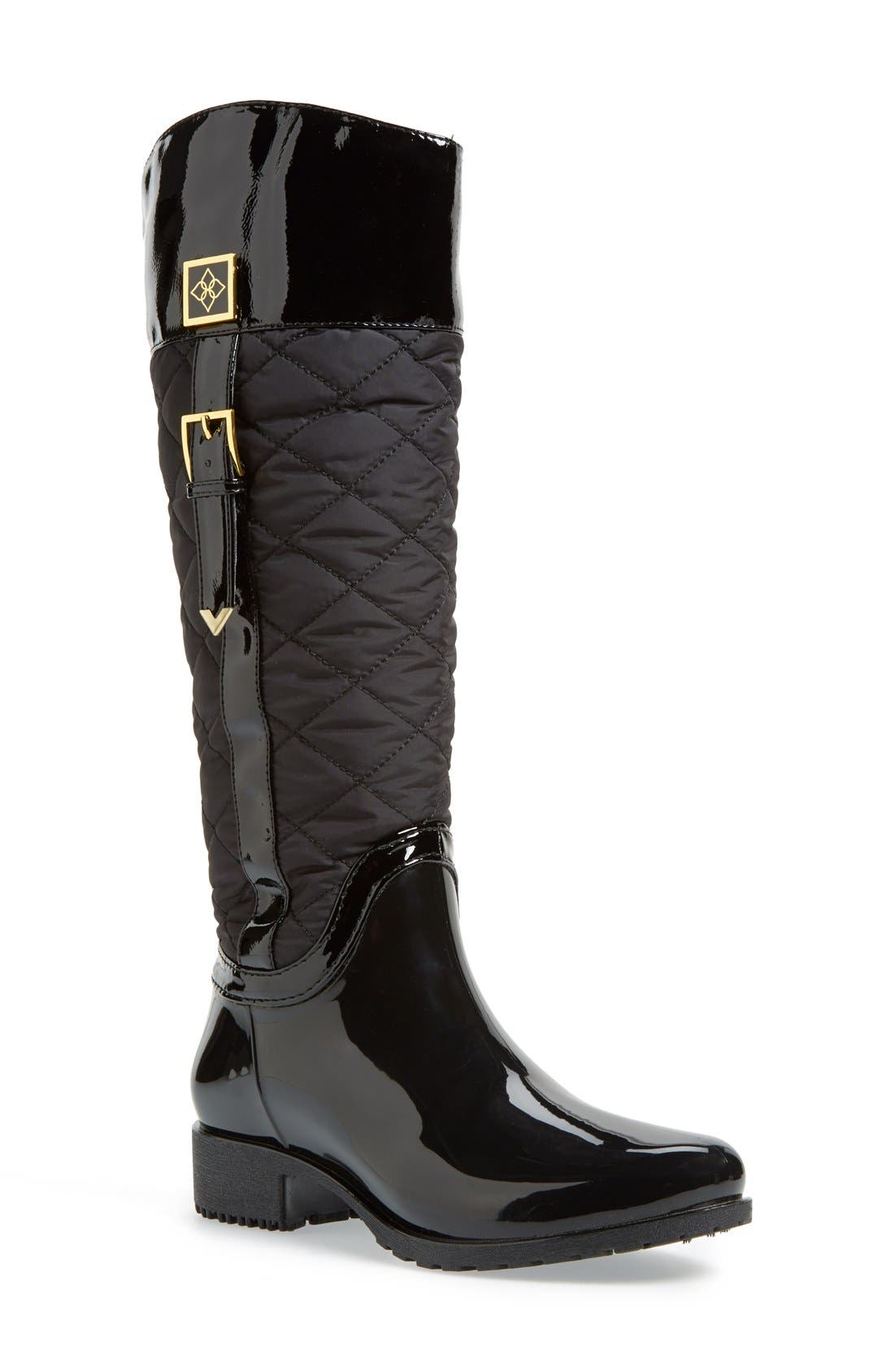 däv 'Coventry' Quilted Tall Waterproof Rain Boot (Women) Nordstrom