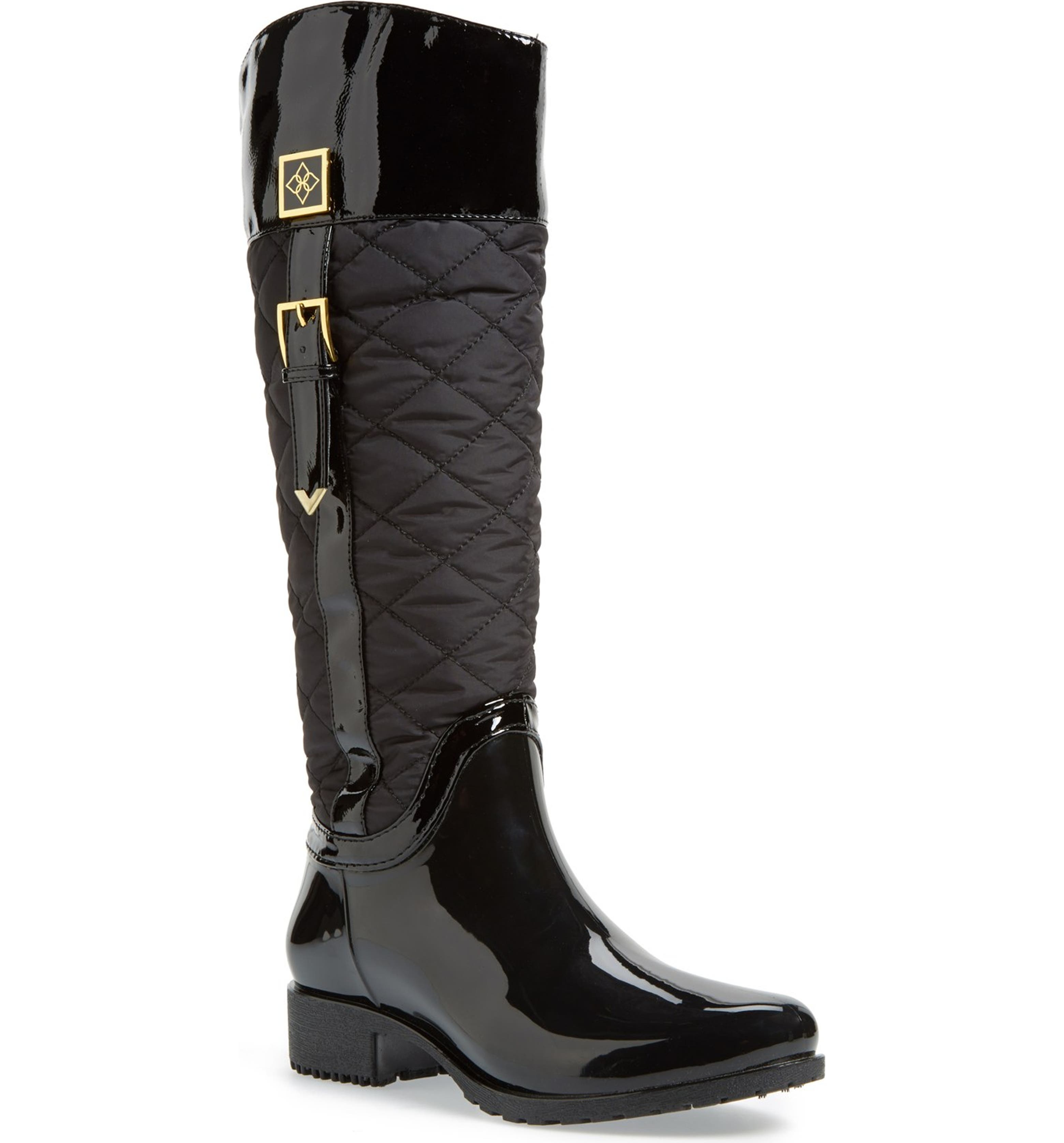 däv 'Coventry' Quilted Tall Waterproof Rain Boot (Women) | Nordstrom
