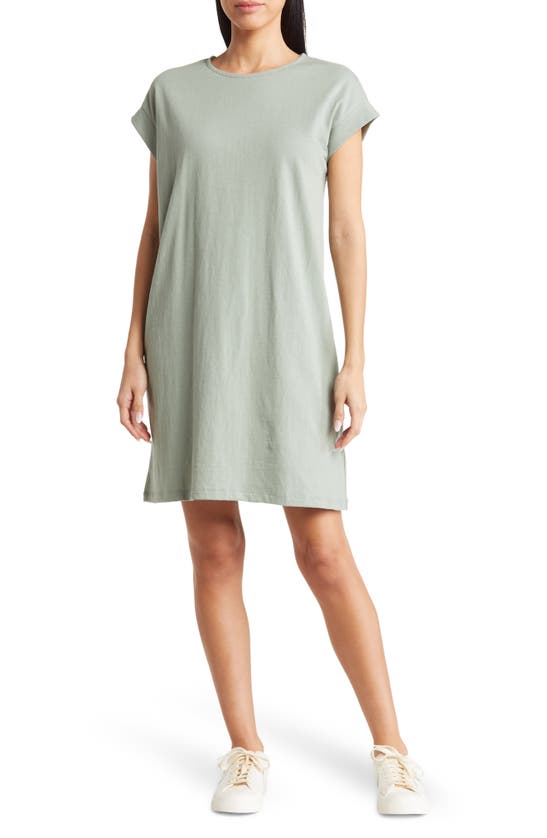 Madewell Cap Sleeve T-shirt Dress In Nocolor