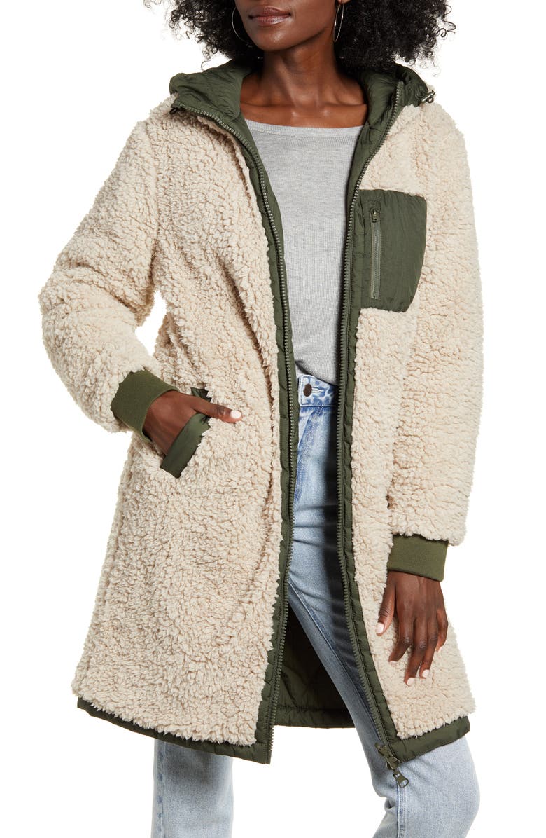 Thread & Supply Reversible Wubby Fleece Lined Quilted Jacket | Nordstrom