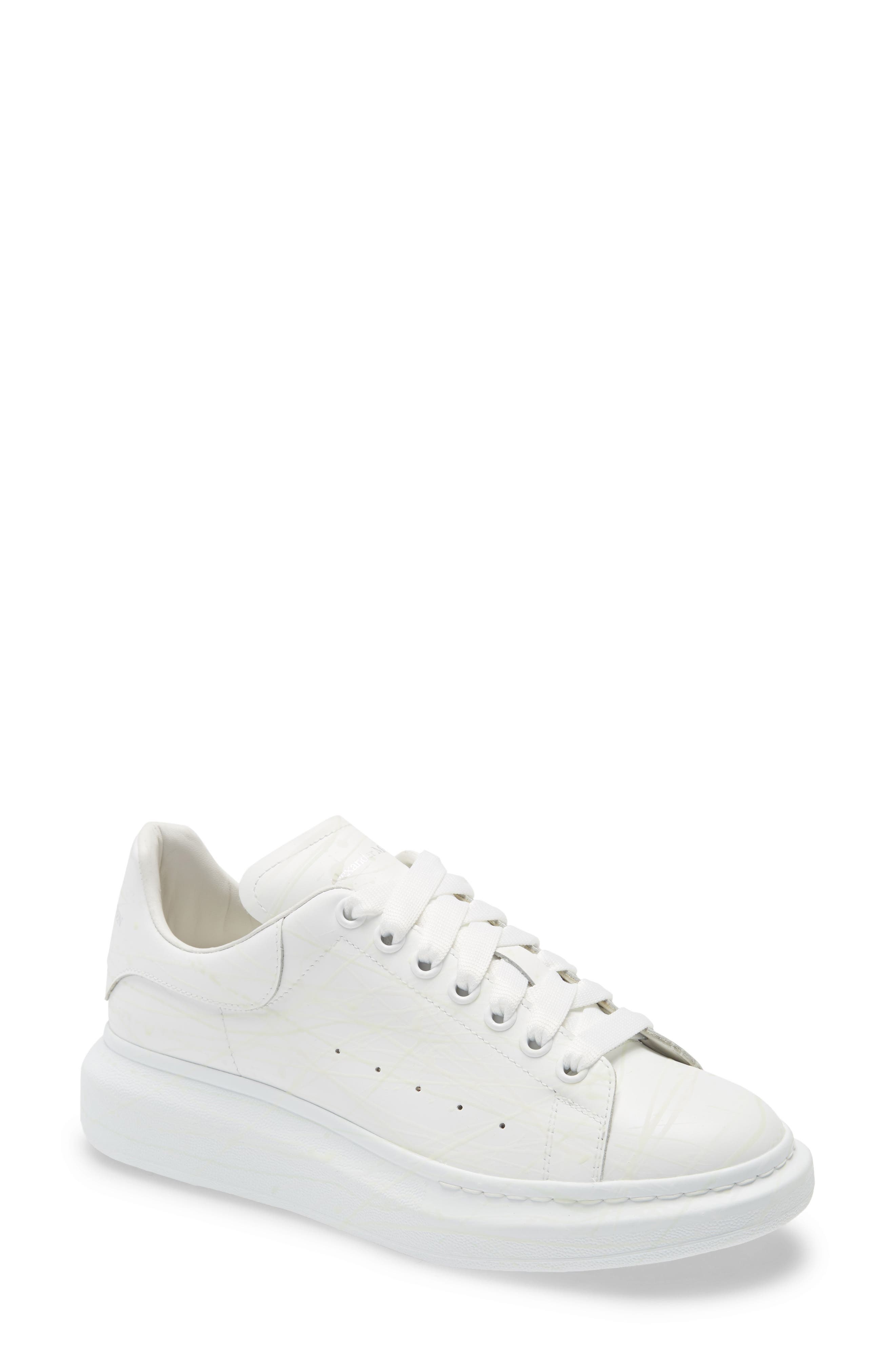 Alexander Mcqueen All White Sneakers Online Sales, UP TO 56% OFF 