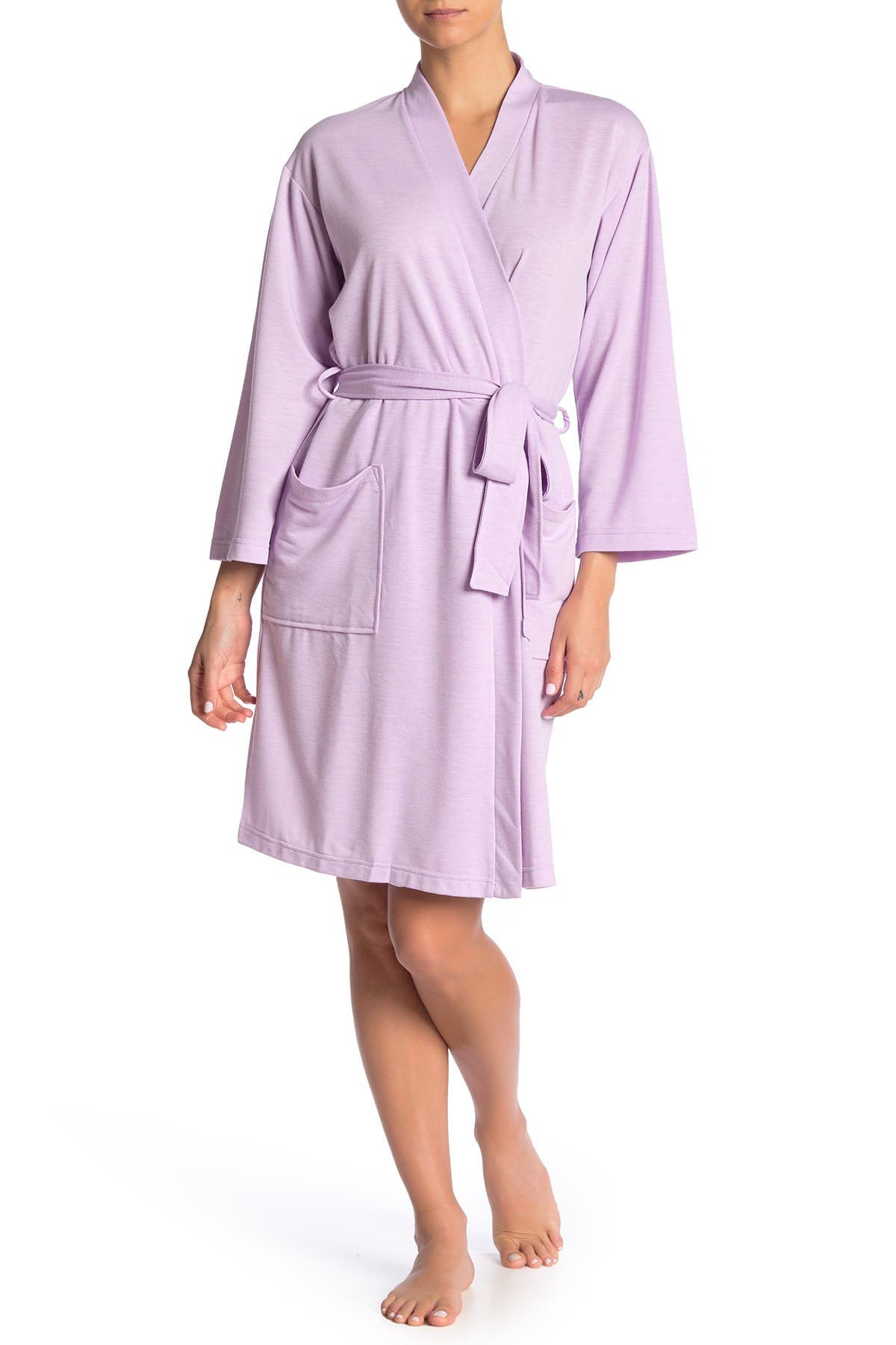 N Natori Solid Long Sleeve Robe Nordstrom Rack