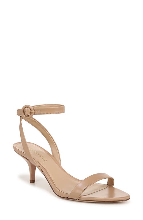 Veronica Beard Darcelle Leather Ankle-strap Sandals In Bisque