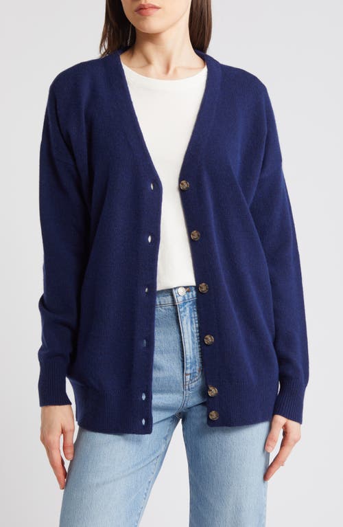 MADEWELL MADEWELL RELAXED V-NECK WOOL BLEND CARDIGAN 